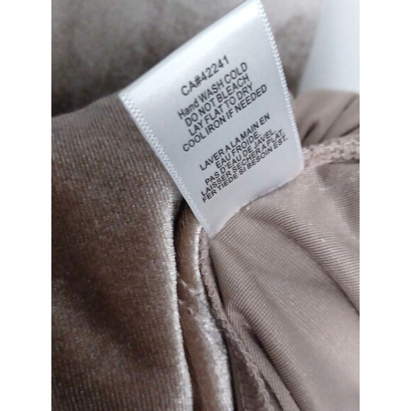 YF&B On The Road Temptress Velvet Maxi Dress Size S Taupe Deep V-neck - Picture 9 of 14